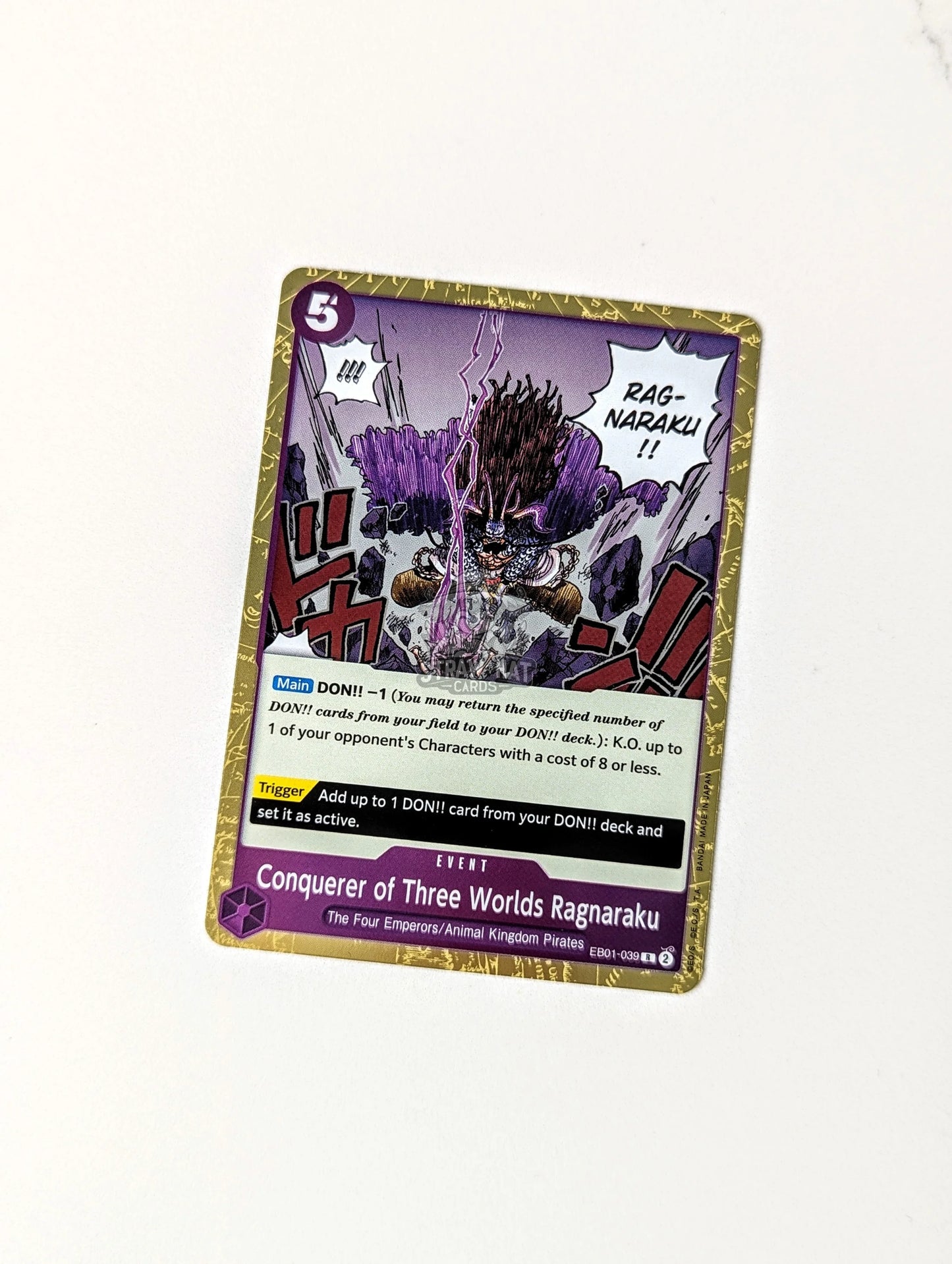 One Piece Eb01 Memorial Collection Conquerer Of Three Worlds Ragnaraku Eb01-039 R Card [Eng