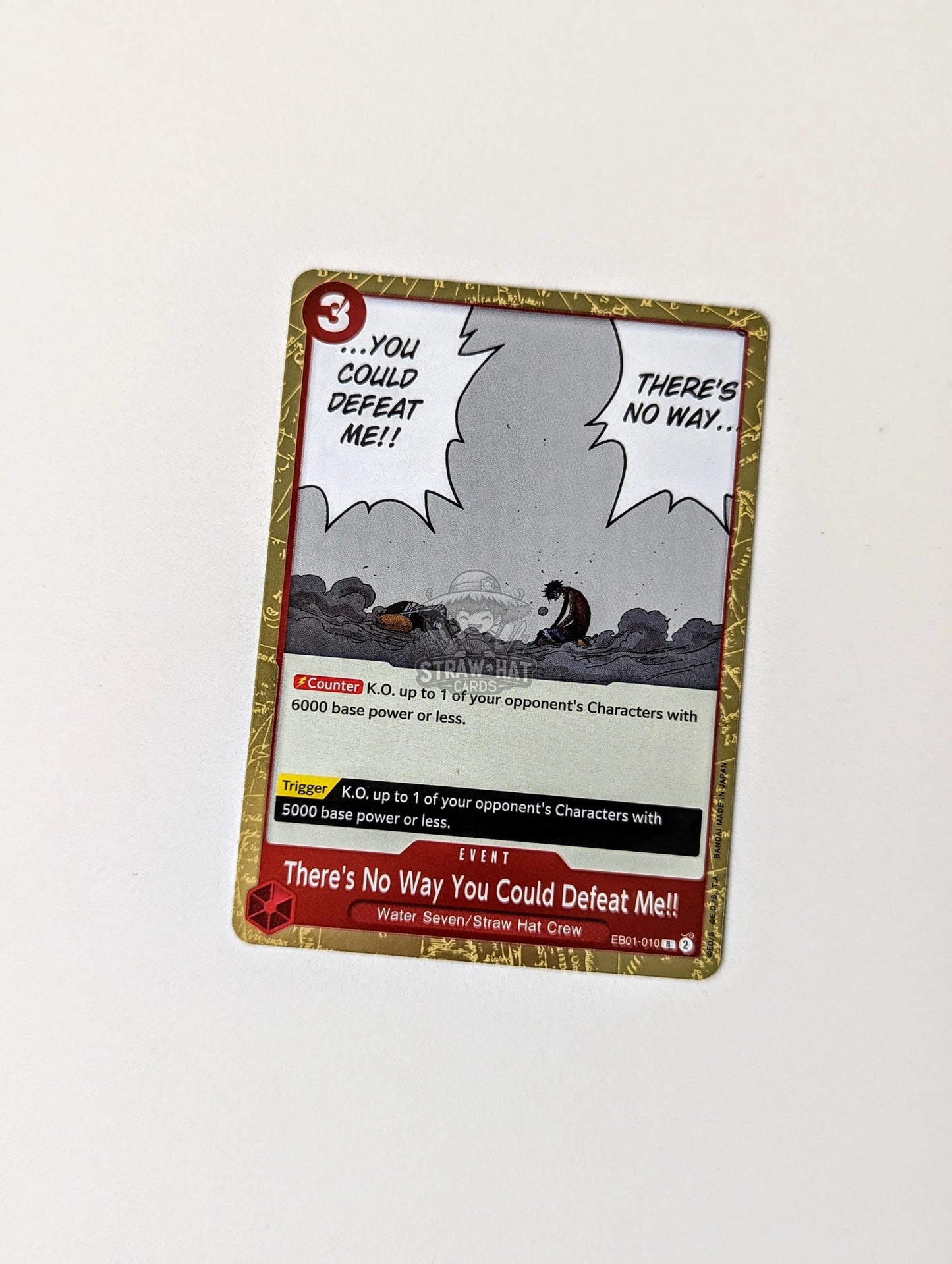 One Piece Eb01 Memorial Collection There’s No Way You Could Defeat Me!! Eb01-010 R Card [Eng