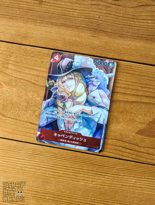 One Piece Op01 Romance Dawn Cavendish Op01-008 Box Topper C Card [Jap ] Trading Card