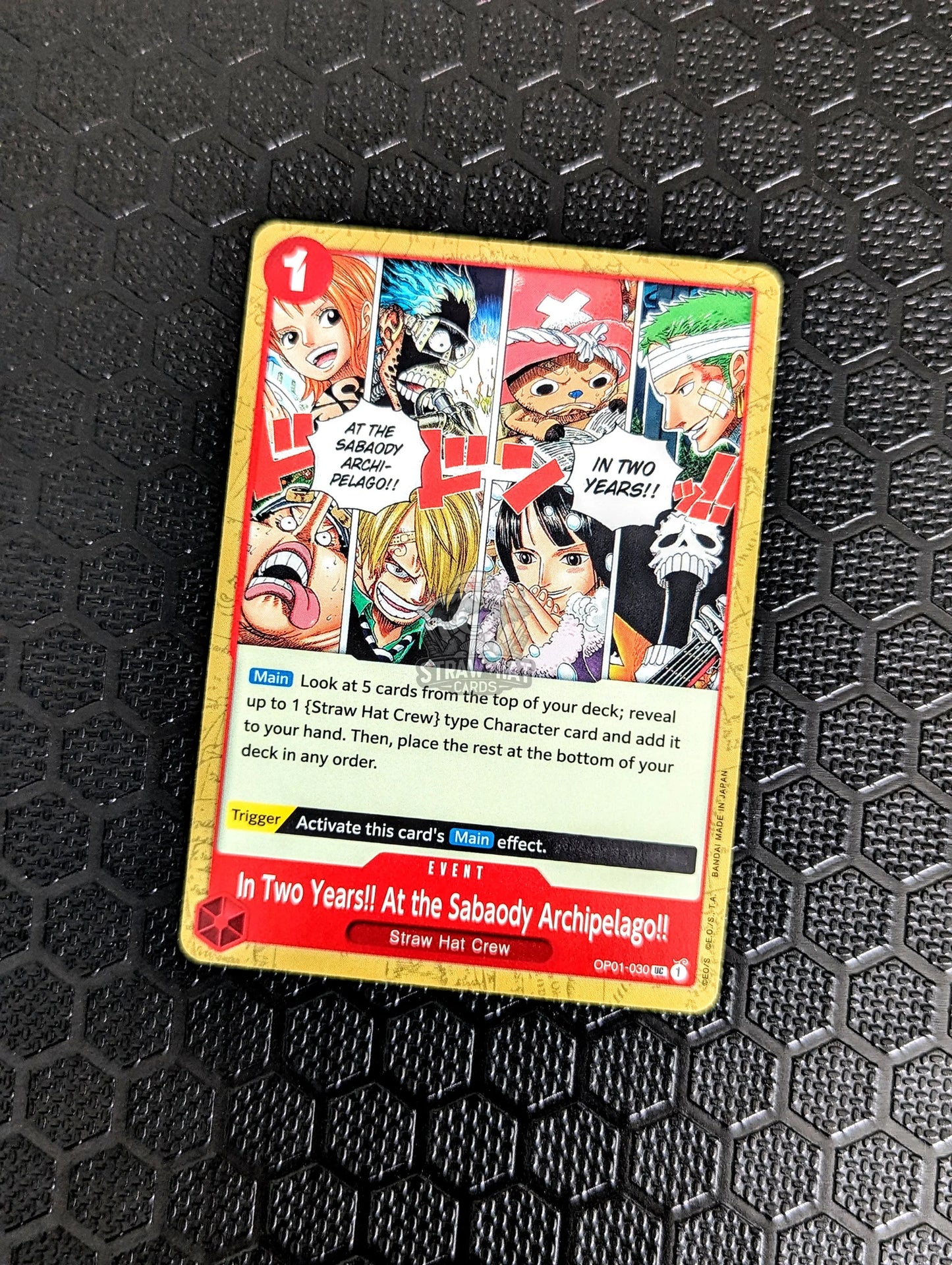 One Piece Op01 Romance Dawn In Two Years!! At The Sabaody Archipelago!! Op01-030 Uc Card [Eng