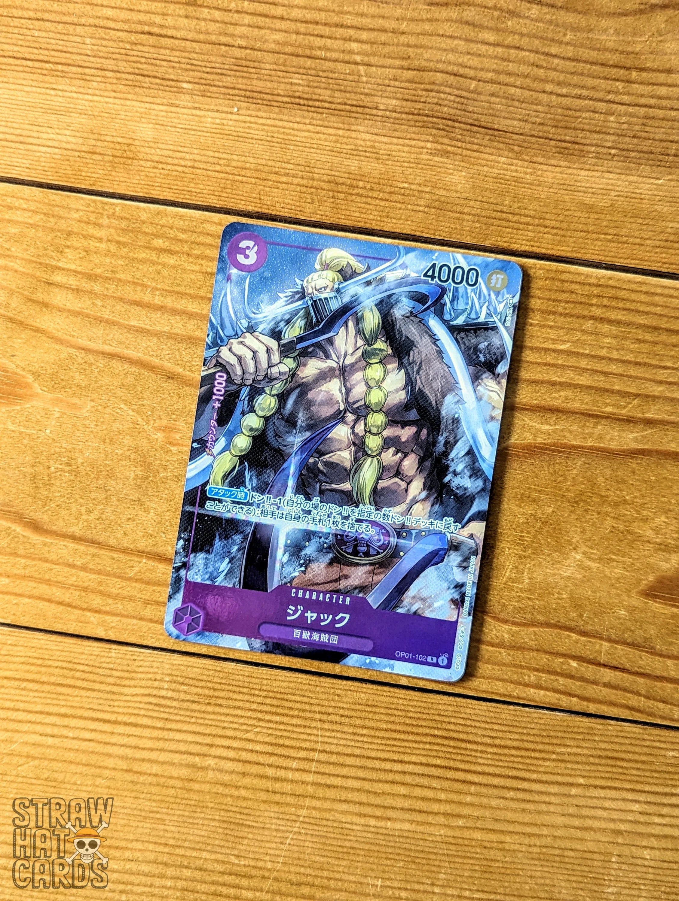 ONE PIECE Card Game OP01-102 RP Jack (Rank A)