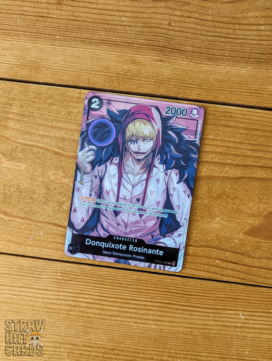 One Piece Op02 Paramount War Donquixote Rosinante Op02-108 Box Topper Uc Card [Eng ] Trading Card
