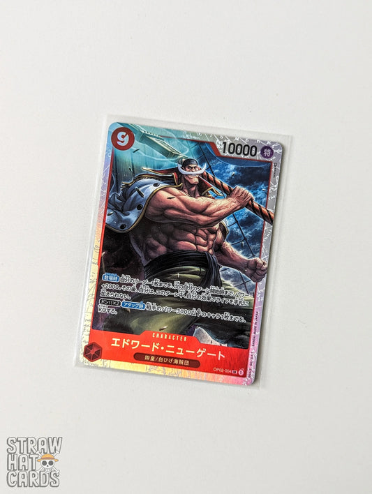 One Piece Op02 Paramount War Edward.newgate Op02 - 004 Sr Card [Jpn 🇯🇵] Trading Card