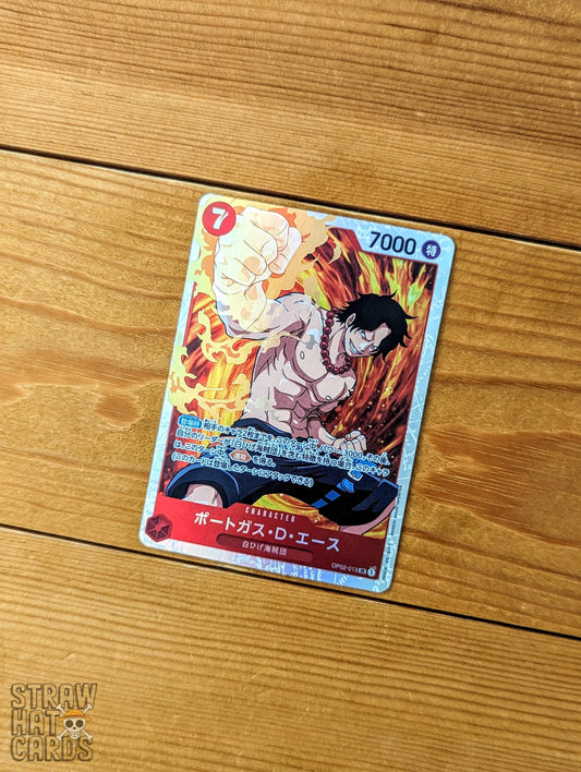 One Piece Op02 Paramount War Portgas.d.ace Op02-013 Sr Card [Jap ] Trading Card