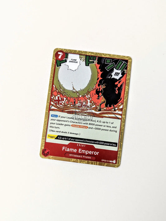 One Piece Op03 Pillars Of Strength Flame Emperor Op03-016 R Card [Eng 🏴󠁧󠁢󠁥󠁮󠁧󠁿] Trading Card