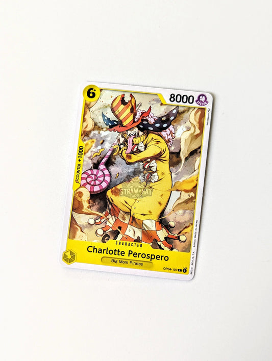 One Piece Op04 Kingdoms Of Intrigue Charlotte Perospero Op04-107 C Card [Eng 🏴󠁧󠁢󠁥󠁮󠁧󠁿] Trading Card