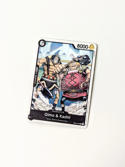 One Piece Op04 Kingdoms Of Intrigue Oimo & Kashii Op04-078 C Card [Eng 🏴󠁧󠁢󠁥󠁮󠁧󠁿] Trading Card