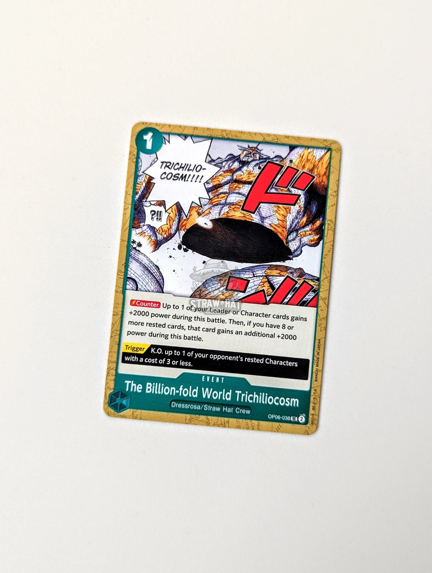 One Piece Op06 Wings Of The Captain The Billion-Fold World Trichiliocosm Op06-038 Uc Card [Eng
