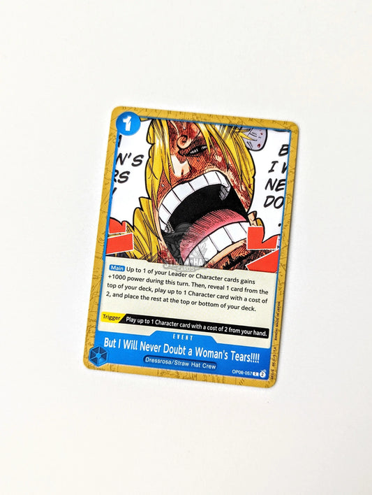 One Piece Op06 Wings Of The Captain But I Will Never Doubt A Woman’s Tears!!!! Op06-057 C Card
