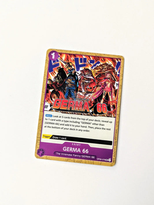 One Piece Op06 Wings Of The Captain Germa 66 Op06-078 Uc Card [Eng 🏴󠁧󠁢󠁥󠁮󠁧󠁿] Trading Card