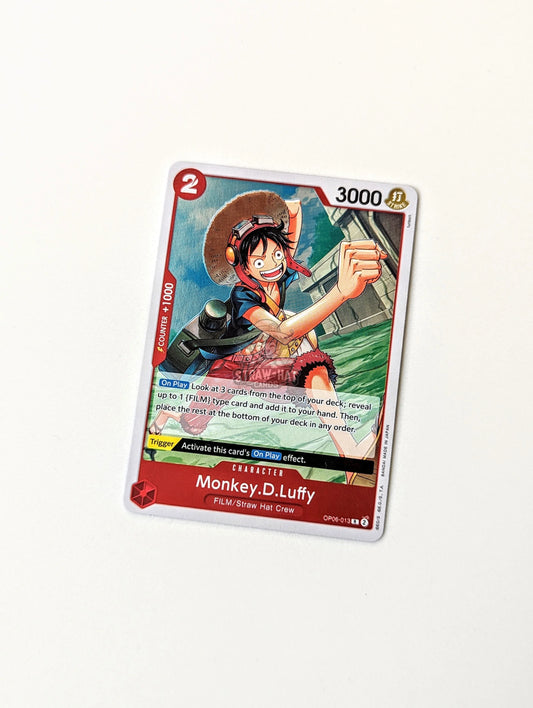 One Piece Op06 Wings Of The Captain Monkey.d.luffy Op06-013 R Card [Eng 🏴󠁧󠁢󠁥󠁮󠁧󠁿] Trading Card