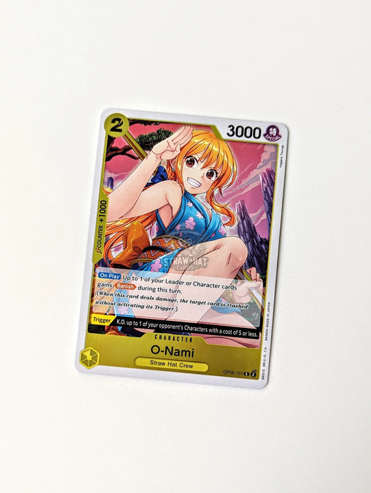 One Piece Op06 Wings Of The Captain O-Nami Op06-101 R Card [Eng 🏴󠁧󠁢󠁥󠁮󠁧󠁿] Trading Card