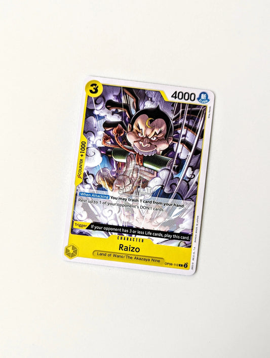 One Piece Op06 Wings Of The Captain Raizo Op06-112 C Card [Eng 🏴󠁧󠁢󠁥󠁮󠁧󠁿] Trading Card