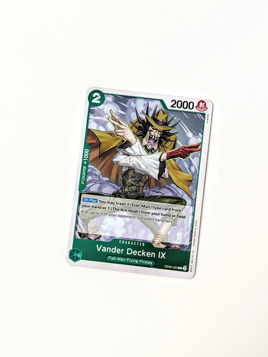 One Piece Op06 Wings Of The Captain Vander Decken Ix Op06-033 R Card [Eng 🏴󠁧󠁢󠁥󠁮󠁧󠁿] Trading Card