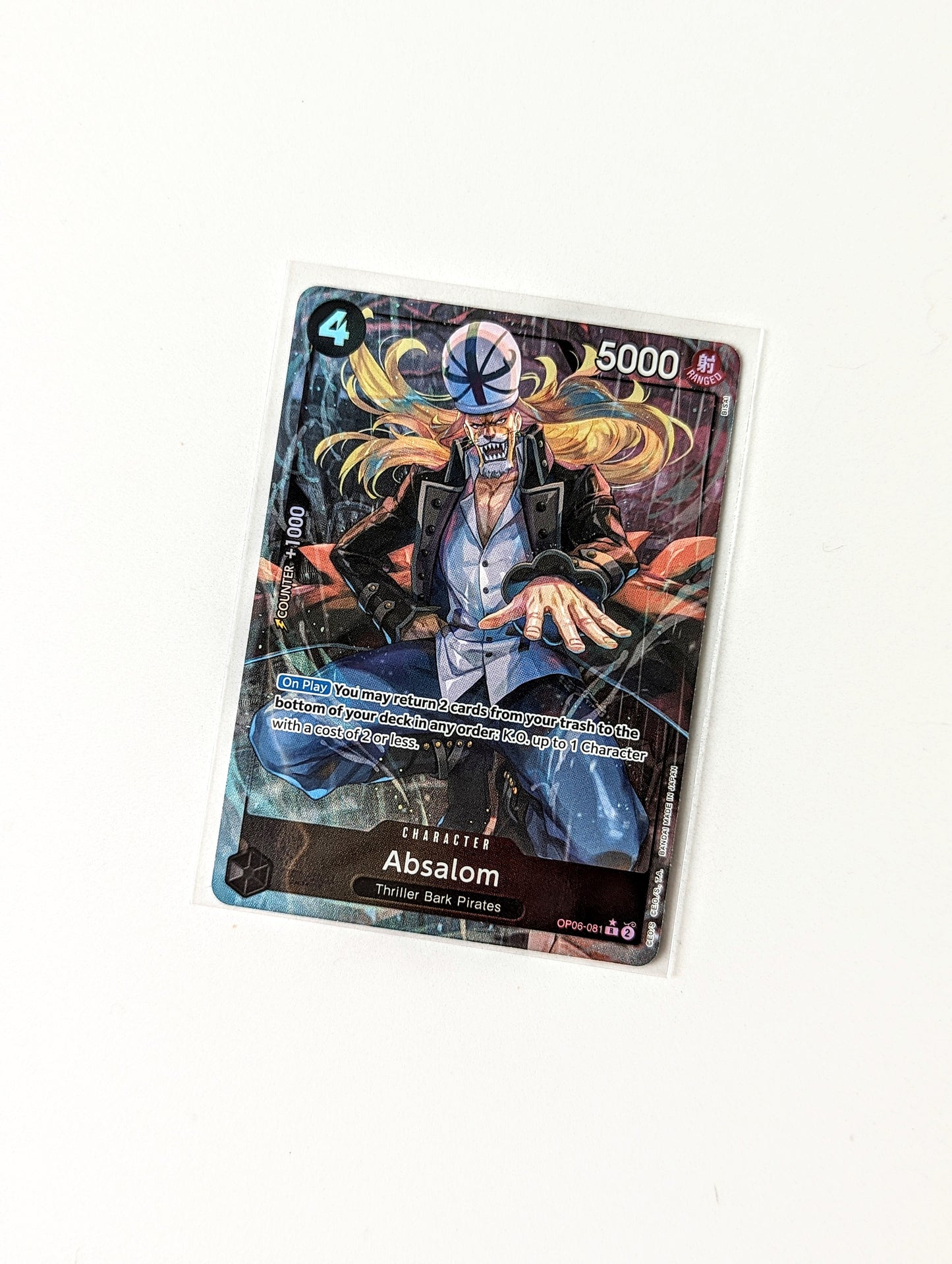 One Piece OP06 Wings of the Captain Absalom OP06-081 R alt-art/parallel card [ENG 🏴󠁧󠁢󠁥󠁮󠁧󠁿]