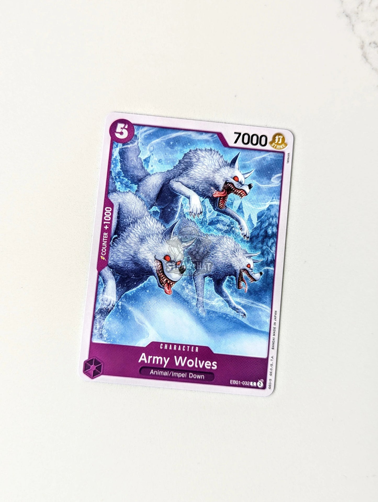One Piece Eb01 Memorial Collection Army Wolves Eb01-032 C Card [Eng 🏴󠁧󠁢󠁥󠁮󠁧󠁿] Trading Card