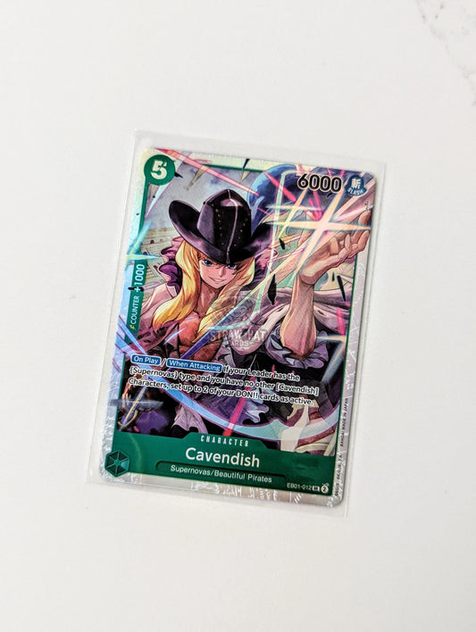One Piece Eb01 Memorial Collection Cavendish Eb01-012 Sr Card [Eng 🏴󠁧󠁢󠁥󠁮󠁧󠁿] Trading Card