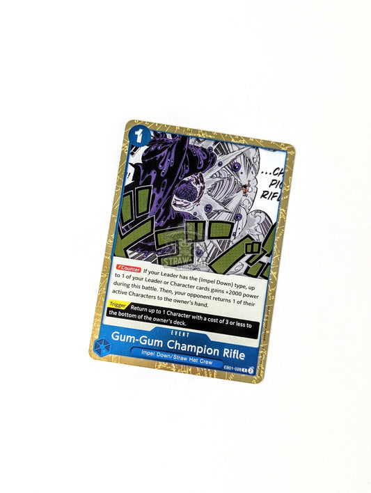 One Piece Eb01 Memorial Collection Gum-Gum Champion Rifle Eb01-028 R Card [Eng 🏴󠁧󠁢󠁥󠁮󠁧󠁿] Trading Card