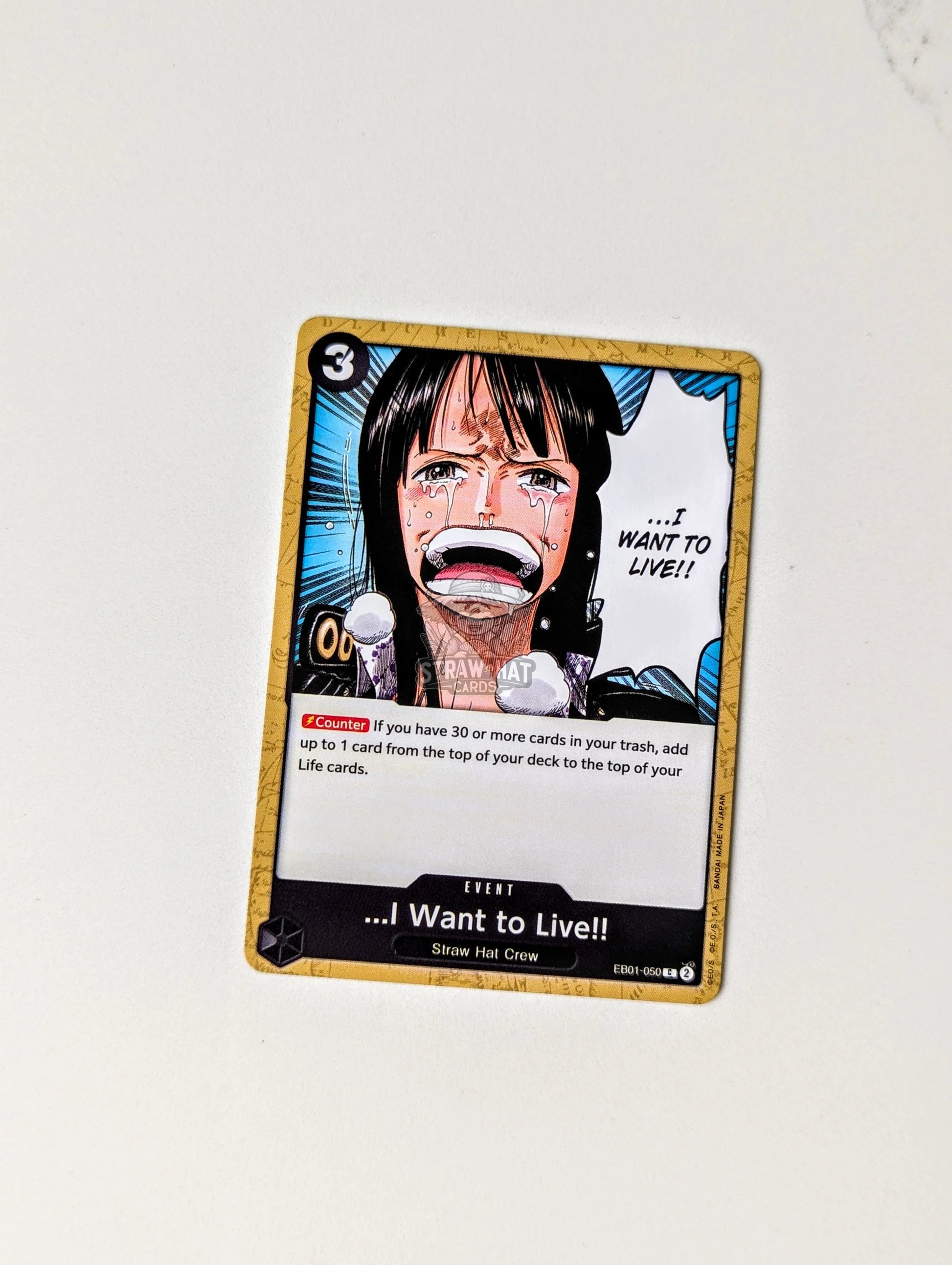 One Piece Eb01 Memorial Collection...I Want To Live!! Eb01-050 C Card [Eng 🏴󠁧󠁢󠁥󠁮󠁧󠁿] Trading Card