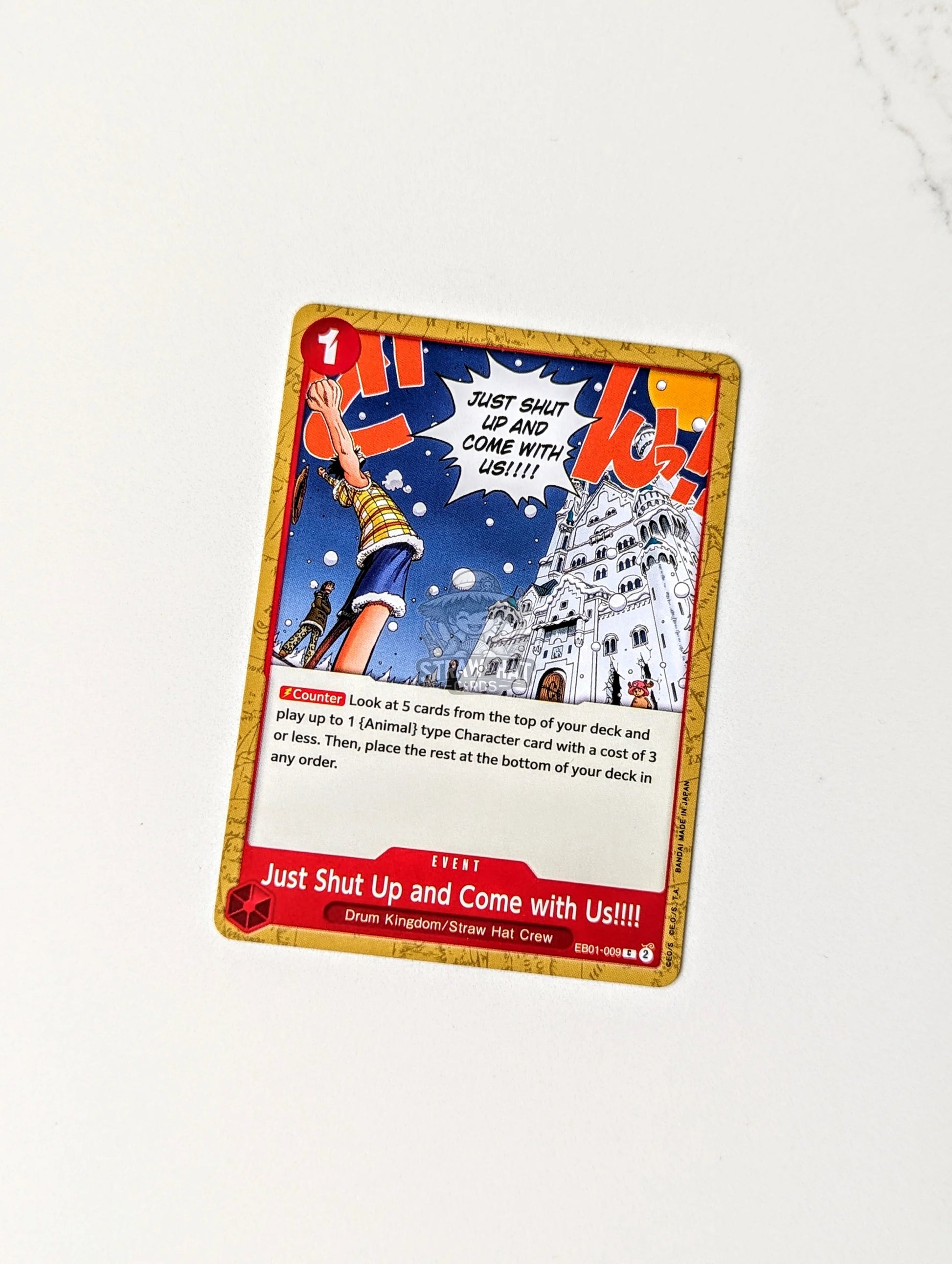 One Piece Eb01 Memorial Collection Just Shut Up And Come With Us!!!! Eb01-009 C Card [Eng