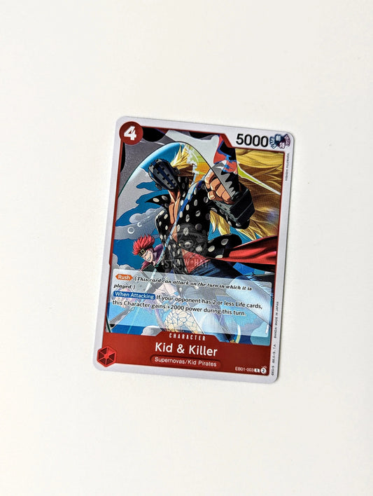 One Piece Eb01 Memorial Collection Kid & Killer Eb01-003 R Card [Eng 🏴󠁧󠁢󠁥󠁮󠁧󠁿] Trading Card