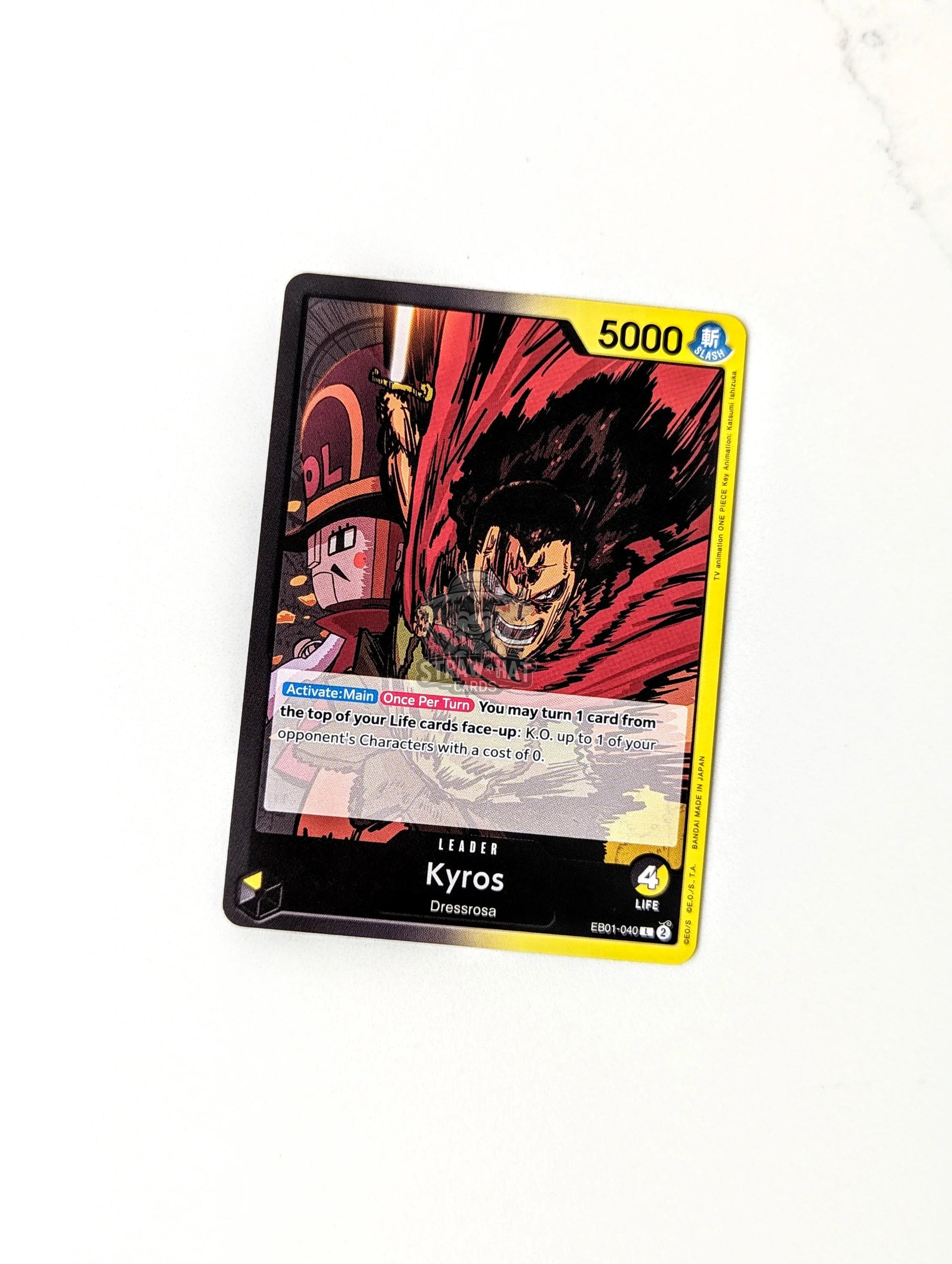 One Piece Eb01 Memorial Collection Kyros Eb01-040 L Card [Eng 🏴󠁧󠁢󠁥󠁮󠁧󠁿] Trading Card