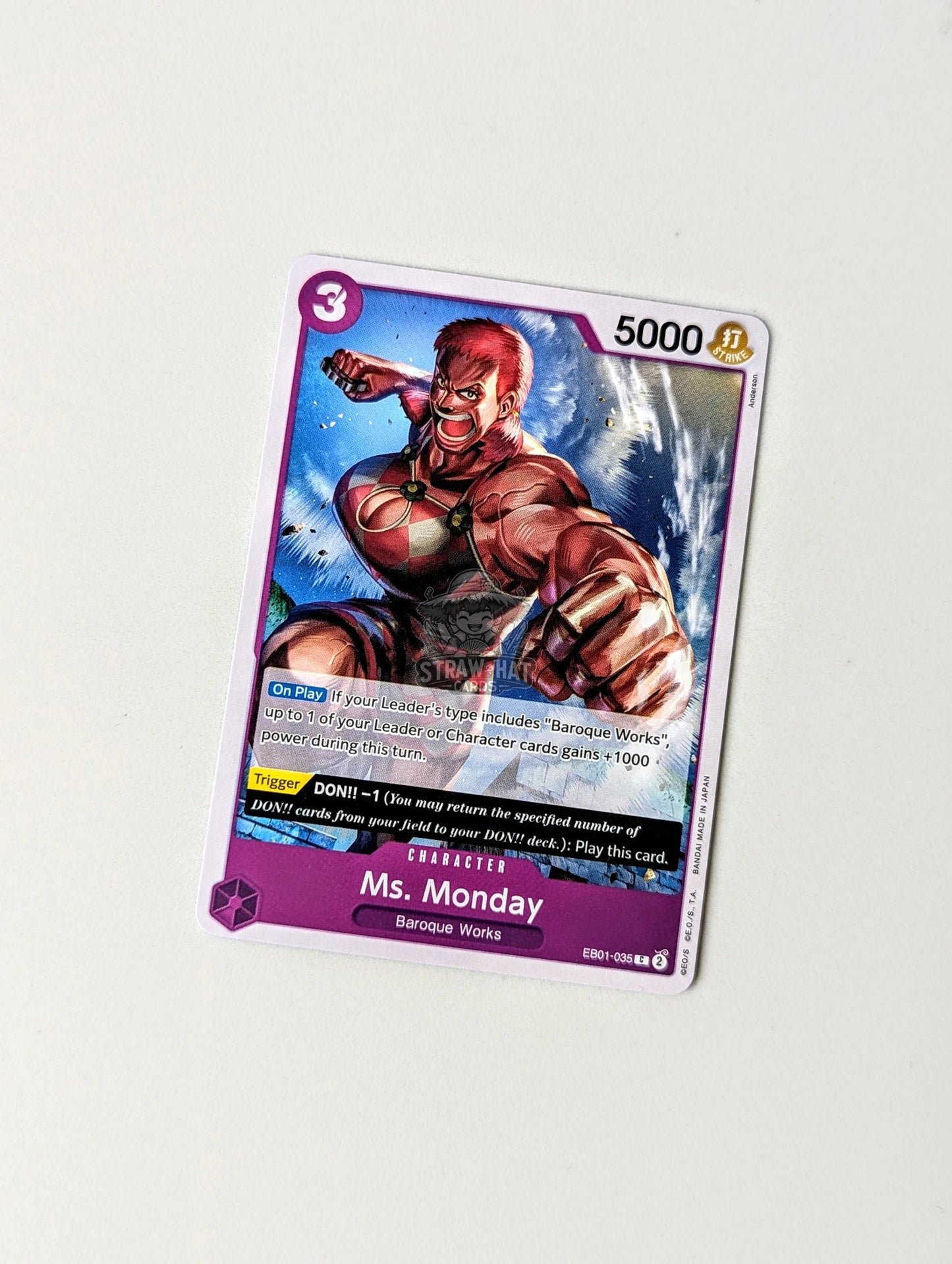 One Piece Eb01 Memorial Collection Ms. Monday Eb01-035 C Card [Eng 🏴󠁧󠁢󠁥󠁮󠁧󠁿] Trading Card