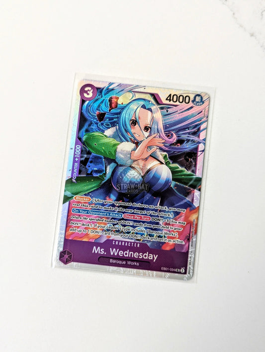 One Piece Eb01 Memorial Collection Ms. Wednesday Eb01-034 Sr Card [Eng 🏴󠁧󠁢󠁥󠁮󠁧󠁿] Trading Card