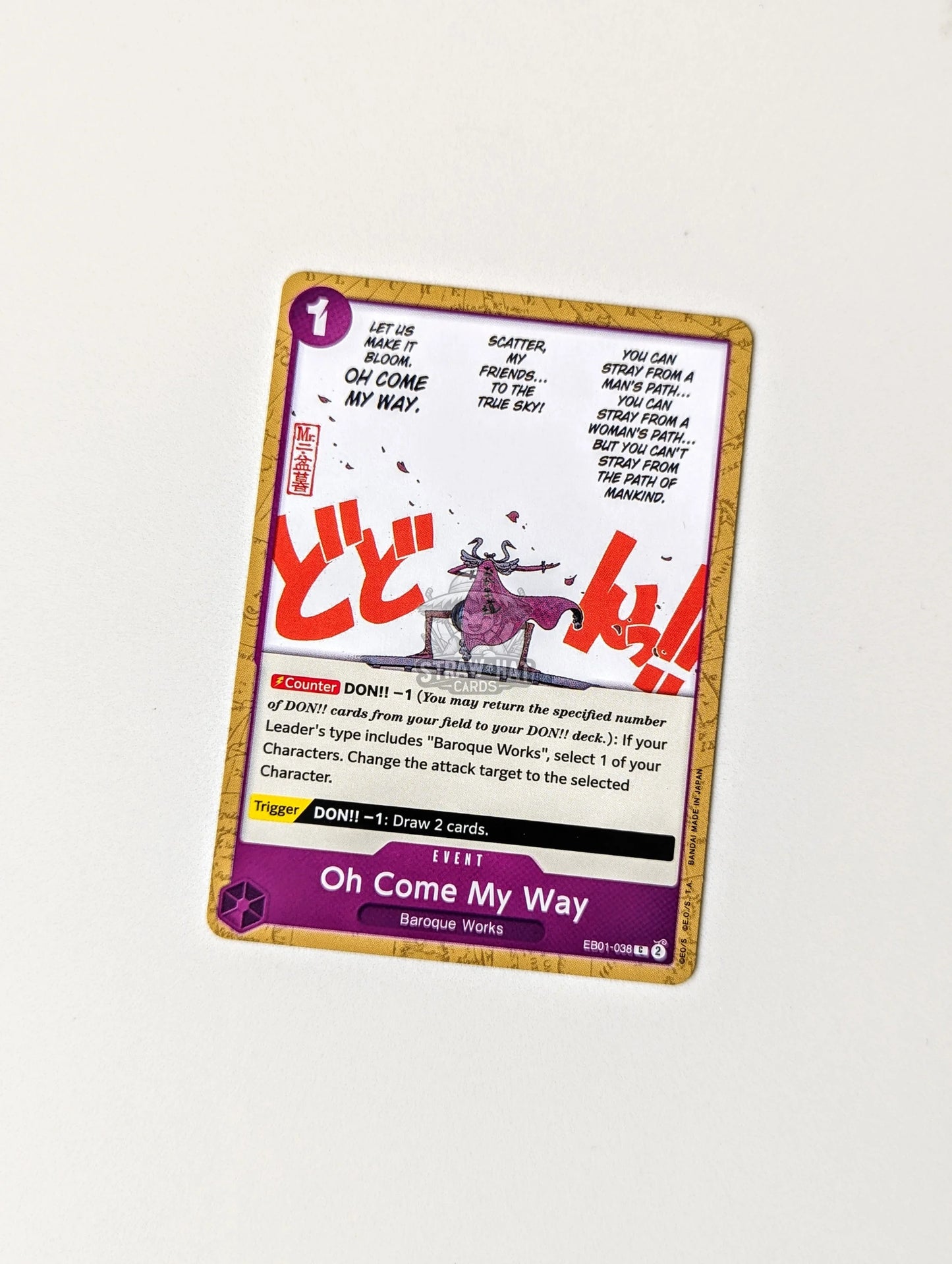 One Piece Eb01 Memorial Collection Oh Come My Way Eb01-038 C Card [Eng 🏴󠁧󠁢󠁥󠁮󠁧󠁿] Trading Card