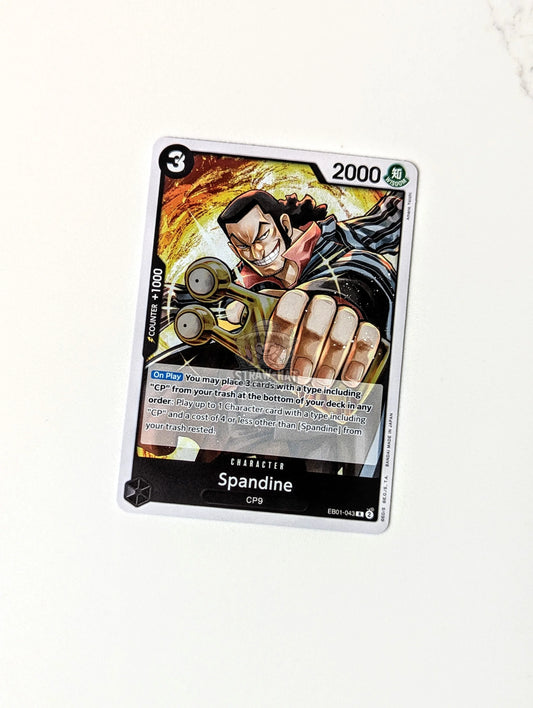 One Piece Eb01 Memorial Collection Spandine Eb01-043 R Card [Eng 🏴󠁧󠁢󠁥󠁮󠁧󠁿] Trading Card