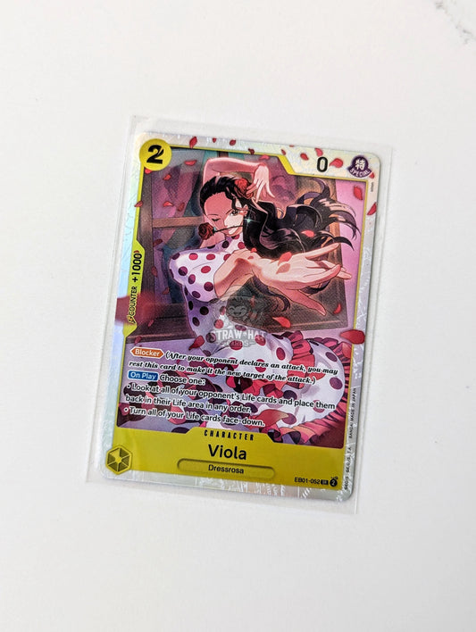 One Piece Eb01 Memorial Collection Viola Eb01-052 Sr Card [Eng 🏴󠁧󠁢󠁥󠁮󠁧󠁿] Trading Card