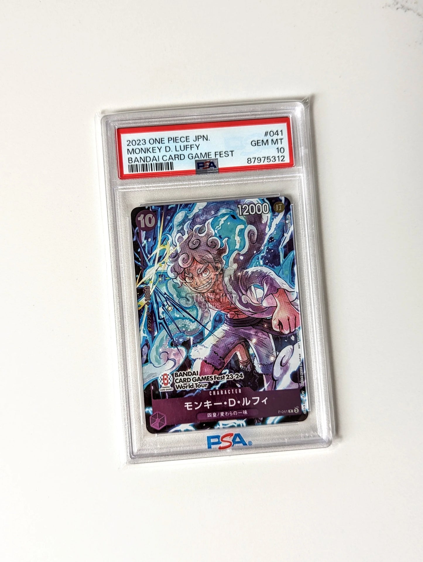 One Piece Monkey.d.luffy P-041 Bandai Card Game Fest Promo Card - Psa 10 [Jpn 🇯🇵] Trading