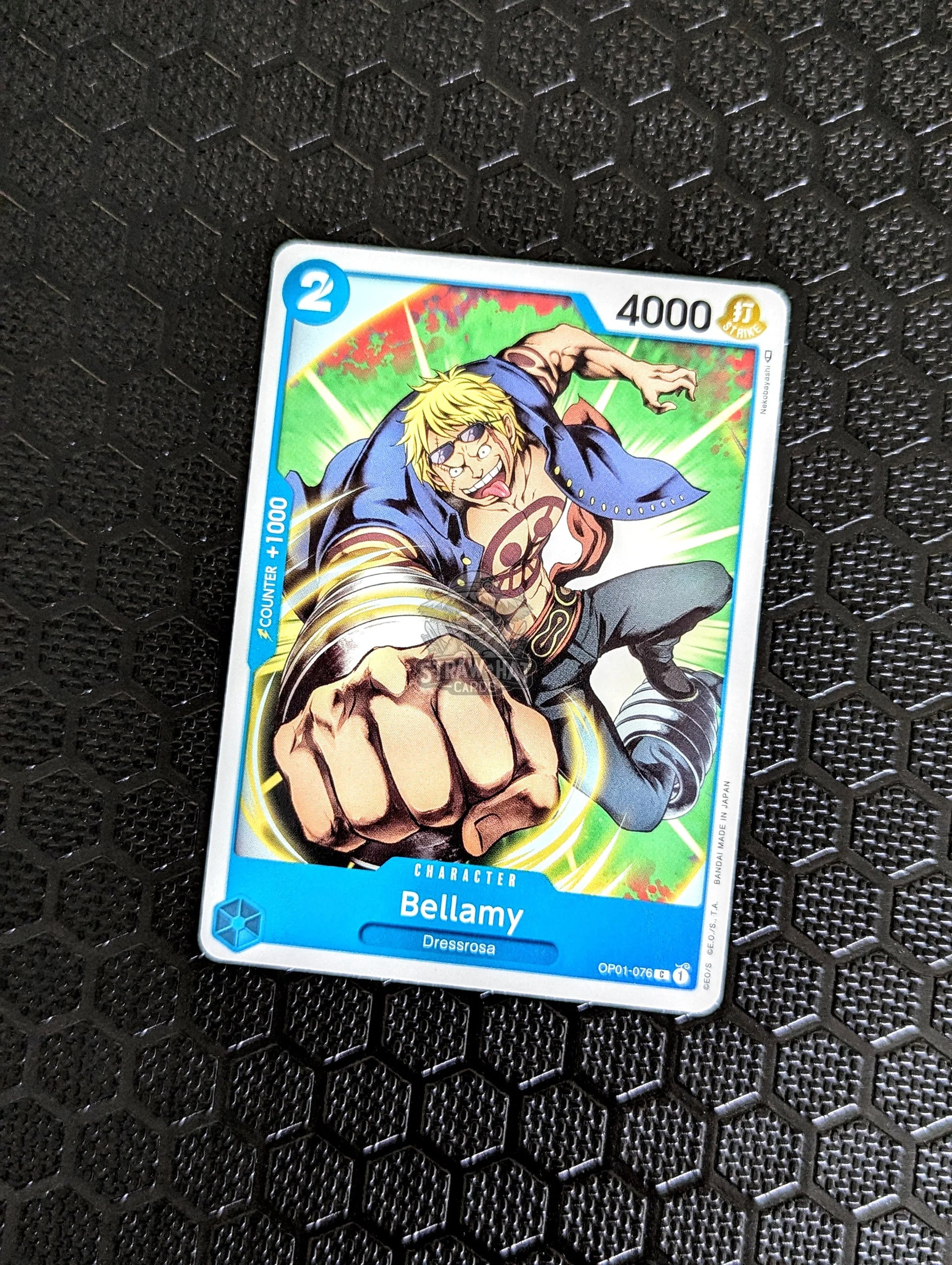 One Piece Op01 Romance Dawn Bellamy Op01-076 C Card [Eng 🏴󠁧󠁢󠁥󠁮󠁧󠁿] Trading Card