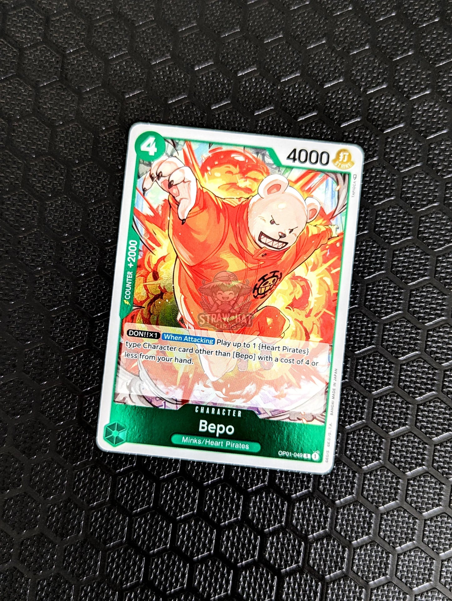 One Piece Op01 Romance Dawn Bepo Op01-049 R Card [Eng 🏴󠁧󠁢󠁥󠁮󠁧󠁿] Trading Card