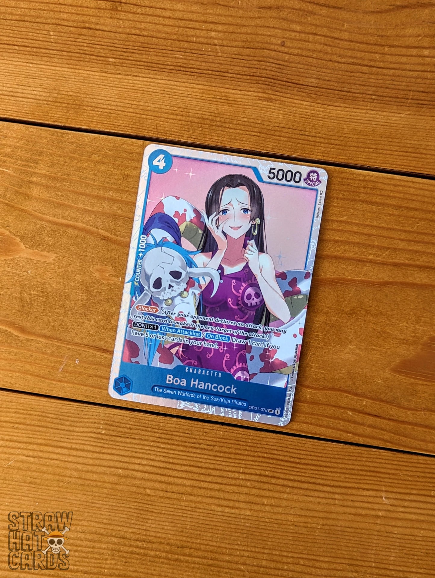 One Piece Op01 Romance Dawn Boa Hancock Op01-078 Sr [Eng ] Trading Card