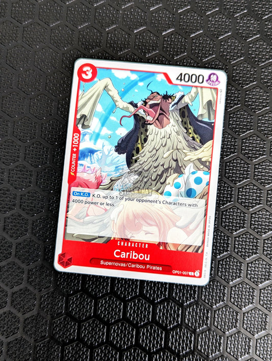 One Piece Op01 Romance Dawn Caribou Op01-007 C Card [Eng 🏴󠁧󠁢󠁥󠁮󠁧󠁿] Trading Card