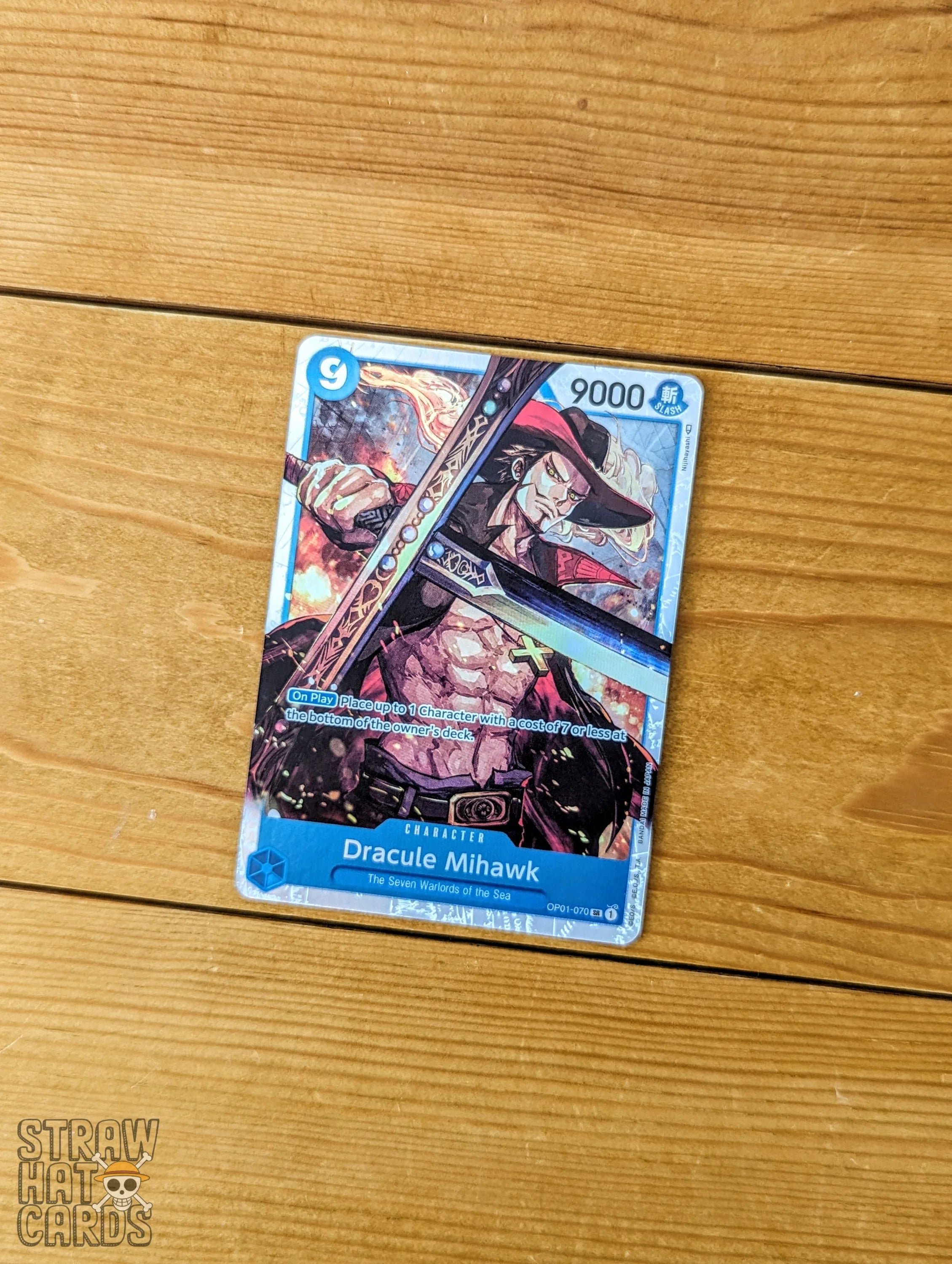 One Piece OP01 Romance Dawn Dracule Mihawk OP01-070 SR Card [ENG 🏴 ...