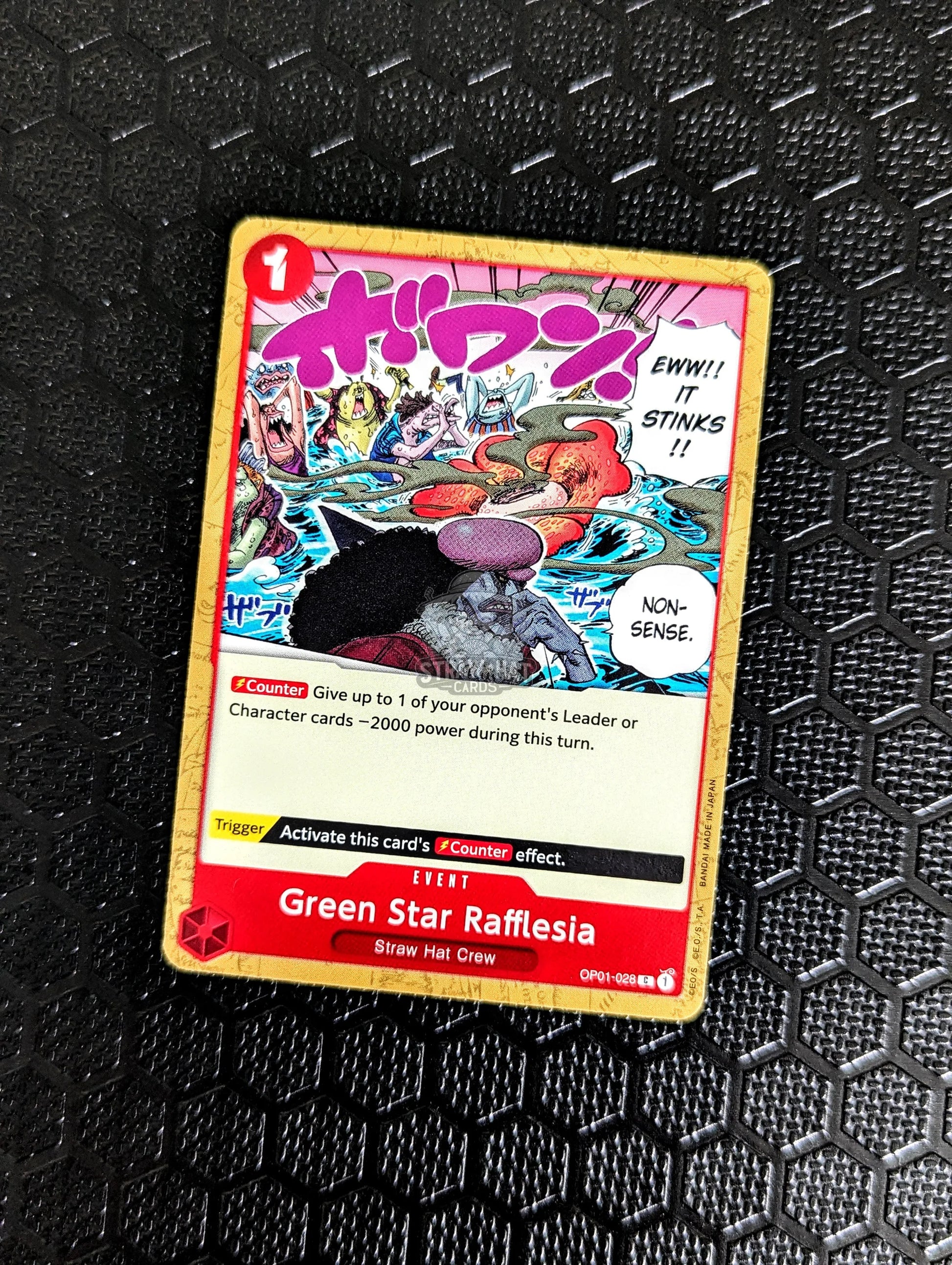 One Piece Op01 Romance Dawn Green Star Rafflesia Op01-028 C Card [Eng 🏴󠁧󠁢󠁥󠁮󠁧󠁿] Trading Card