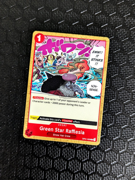 One Piece Op01 Romance Dawn Green Star Rafflesia Op01-028 C Card [Eng 🏴󠁧󠁢󠁥󠁮󠁧󠁿] Trading Card