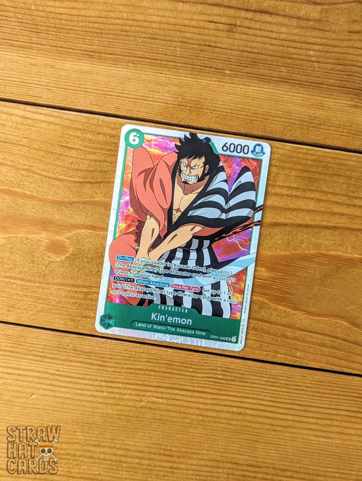 One Piece Op01 Romance Dawn Kinemon Op01-040 Sr [Eng ] Trading Card