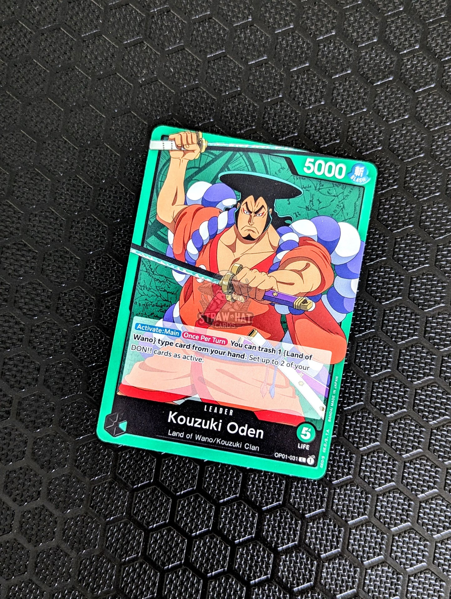 One Piece Op01 Romance Dawn Kouzuki Oden Op01-031 L Card [Eng 🏴󠁧󠁢󠁥󠁮󠁧󠁿] Trading Card