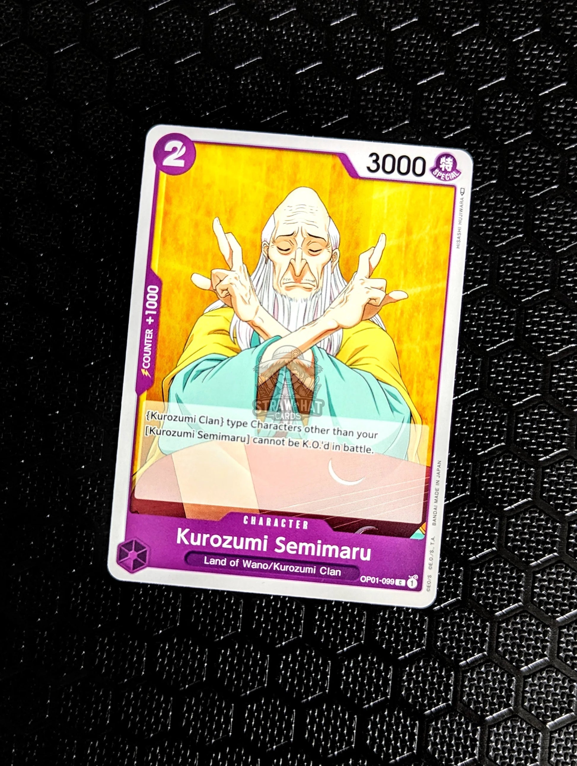 One Piece Op01 Romance Dawn Kurozumi Semimaru Op01-099 C Card [Eng 🏴󠁧󠁢󠁥󠁮󠁧󠁿] Trading Card