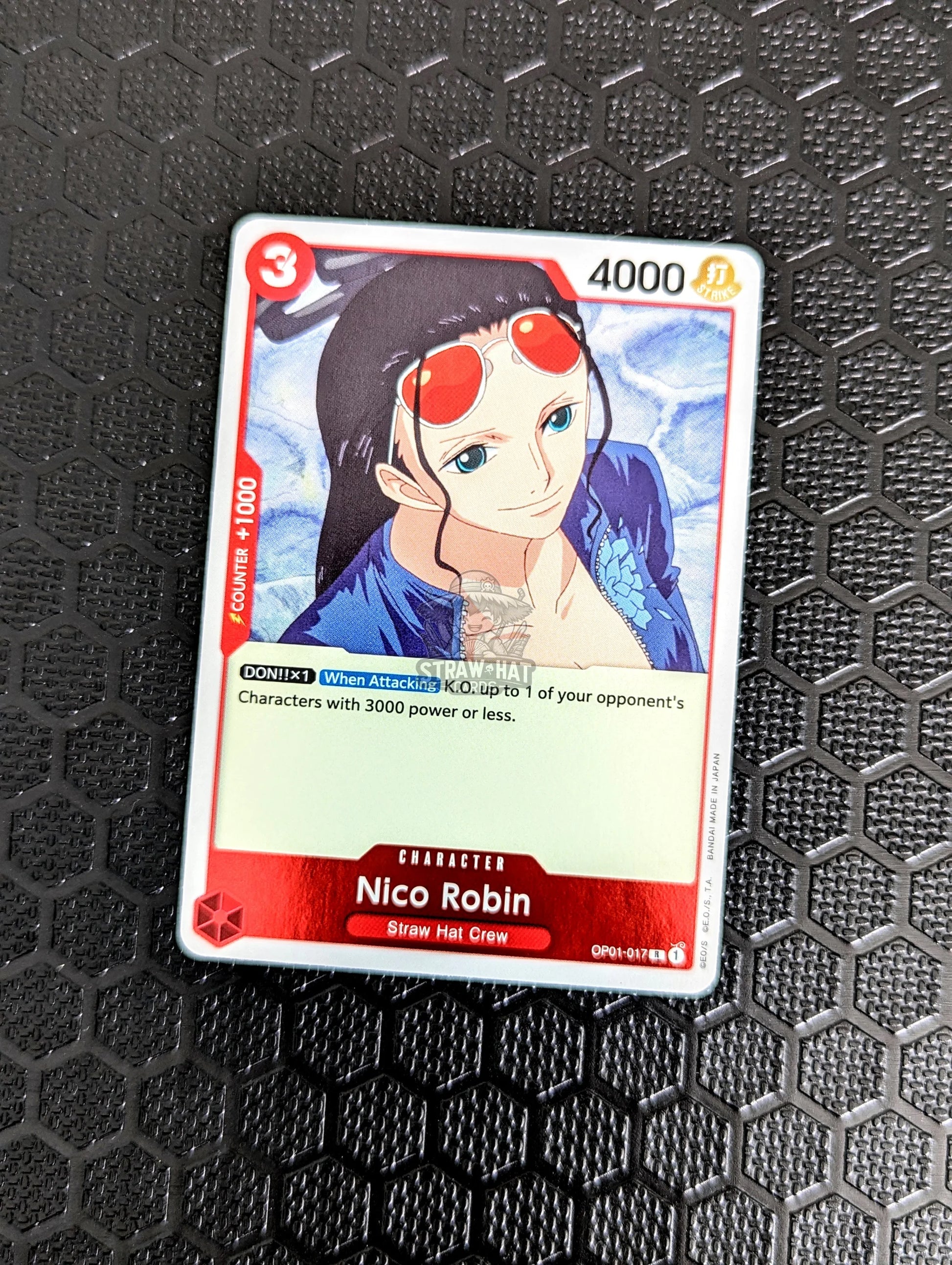 One Piece Op01 Romance Dawn Nico Robin Op01-017 R Card [Eng 🏴󠁧󠁢󠁥󠁮󠁧󠁿] Trading Card