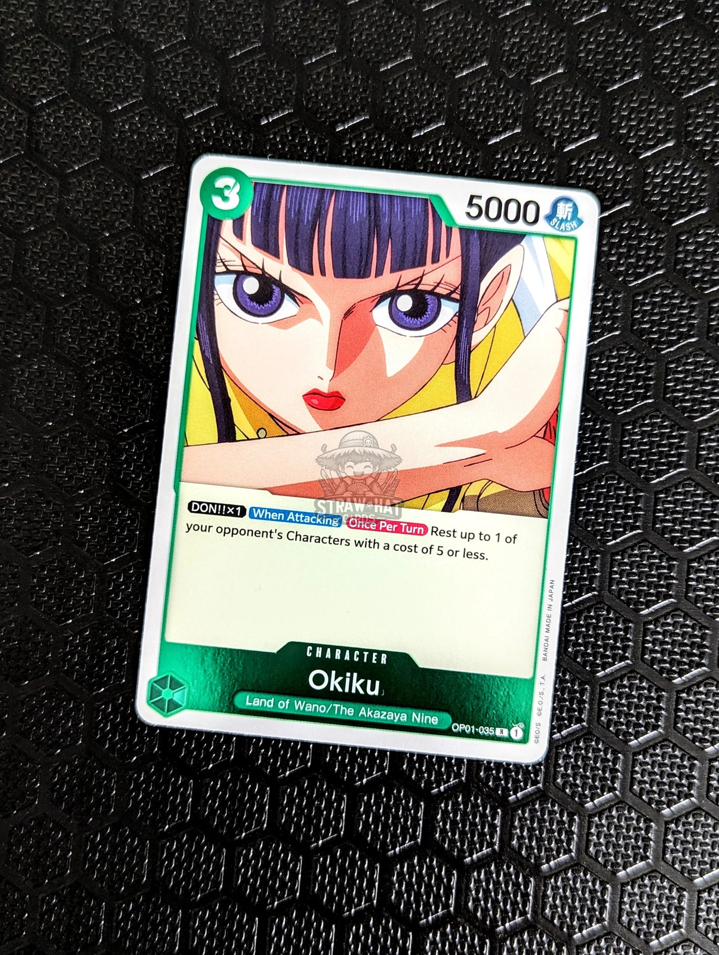 One Piece Op01 Romance Dawn Okiku Op01-035 R Card [Eng 🏴󠁧󠁢󠁥󠁮󠁧󠁿] Trading Card