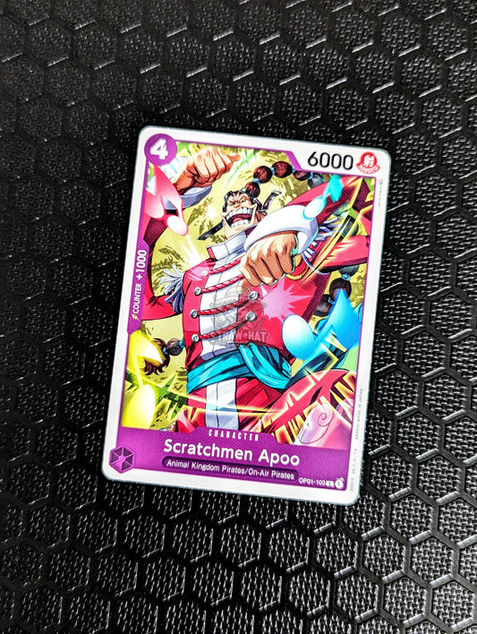 One Piece Op01 Romance Dawn Scratchmen Apoo Op01-103 C Card [Eng 🏴󠁧󠁢󠁥󠁮󠁧󠁿] Trading Card