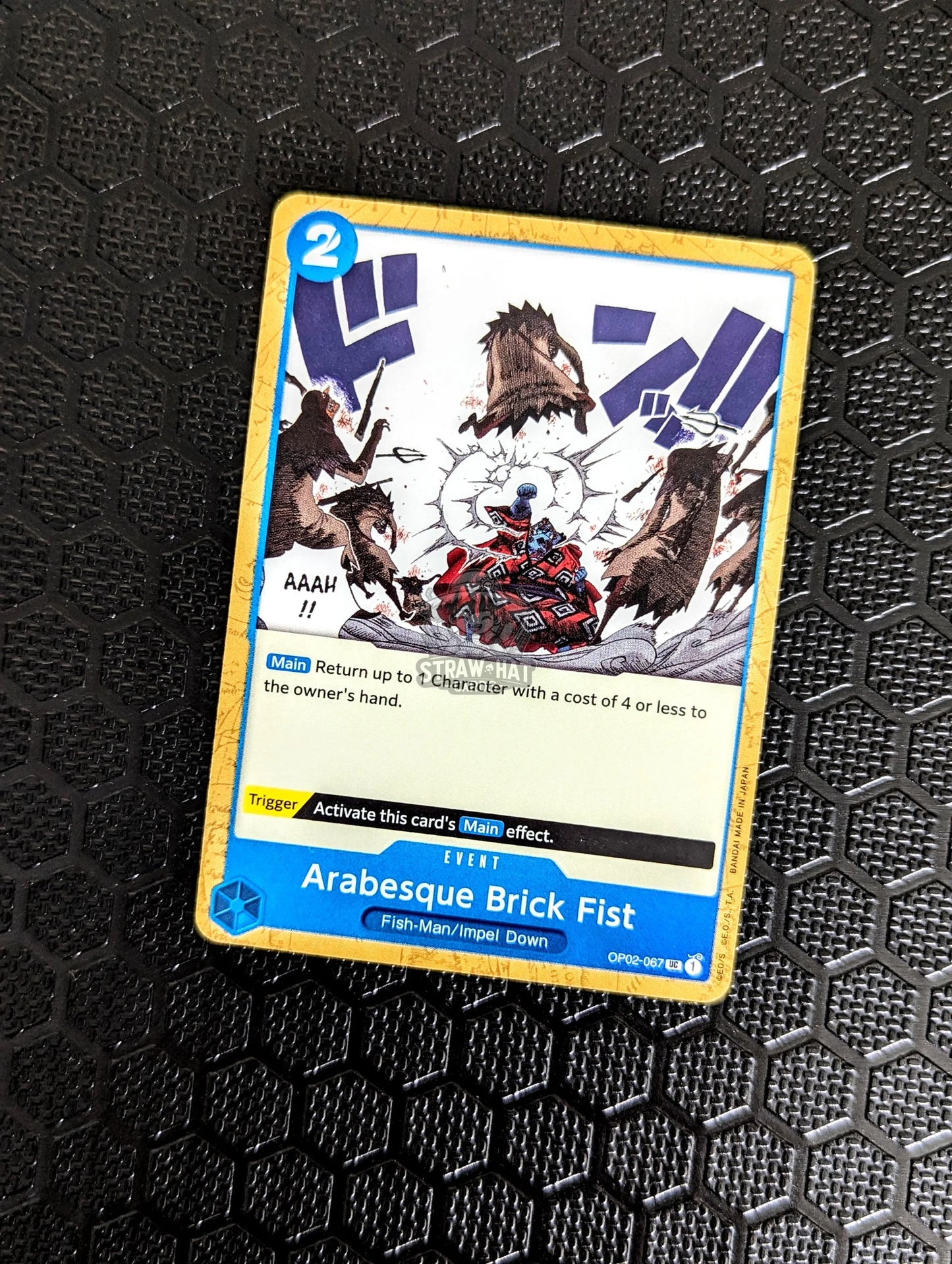 One Piece Op02 Paramount War Arabesque Brick Fist Op02-067 Uc Card [Eng 🏴󠁧󠁢󠁥󠁮󠁧󠁿] Trading Card