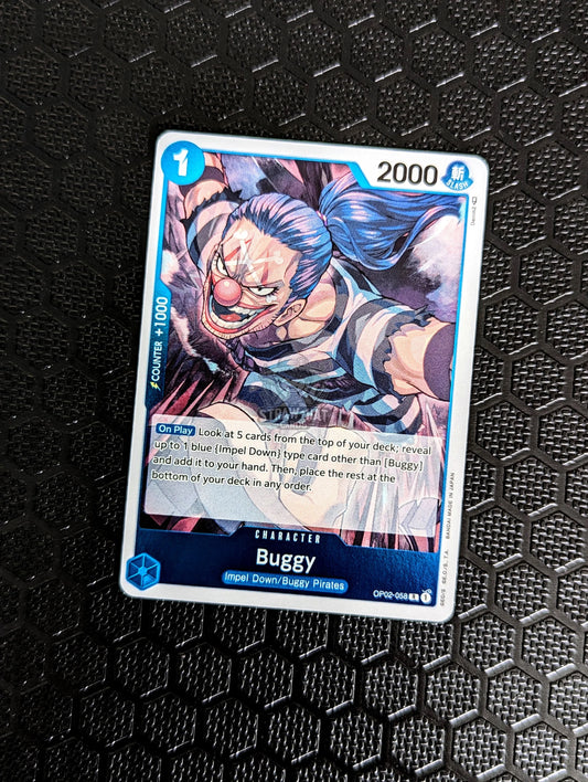 One Piece Op02 Paramount War Buggy Op02-058 R Card [Eng 🏴󠁧󠁢󠁥󠁮󠁧󠁿] Trading Card