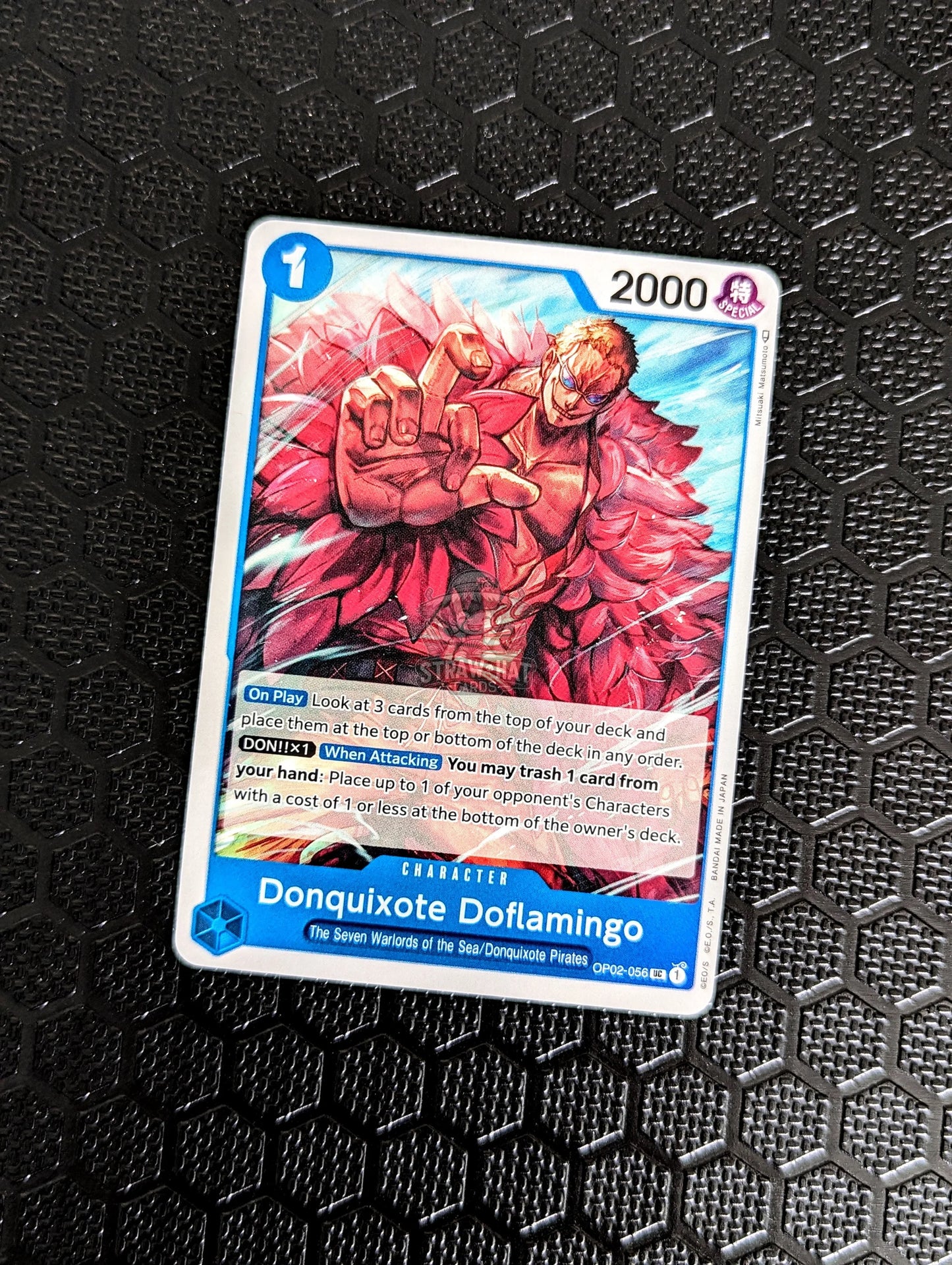 One Piece Op02 Paramount War Donquixote Doflamingo Op02-056 Uc Card [Eng 🏴󠁧󠁢󠁥󠁮󠁧󠁿] Trading Card