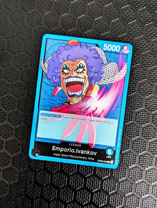 One Piece Op02 Paramount War Emporio.ivankov Op02-049 L Card [Eng 🏴󠁧󠁢󠁥󠁮󠁧󠁿] Trading Card