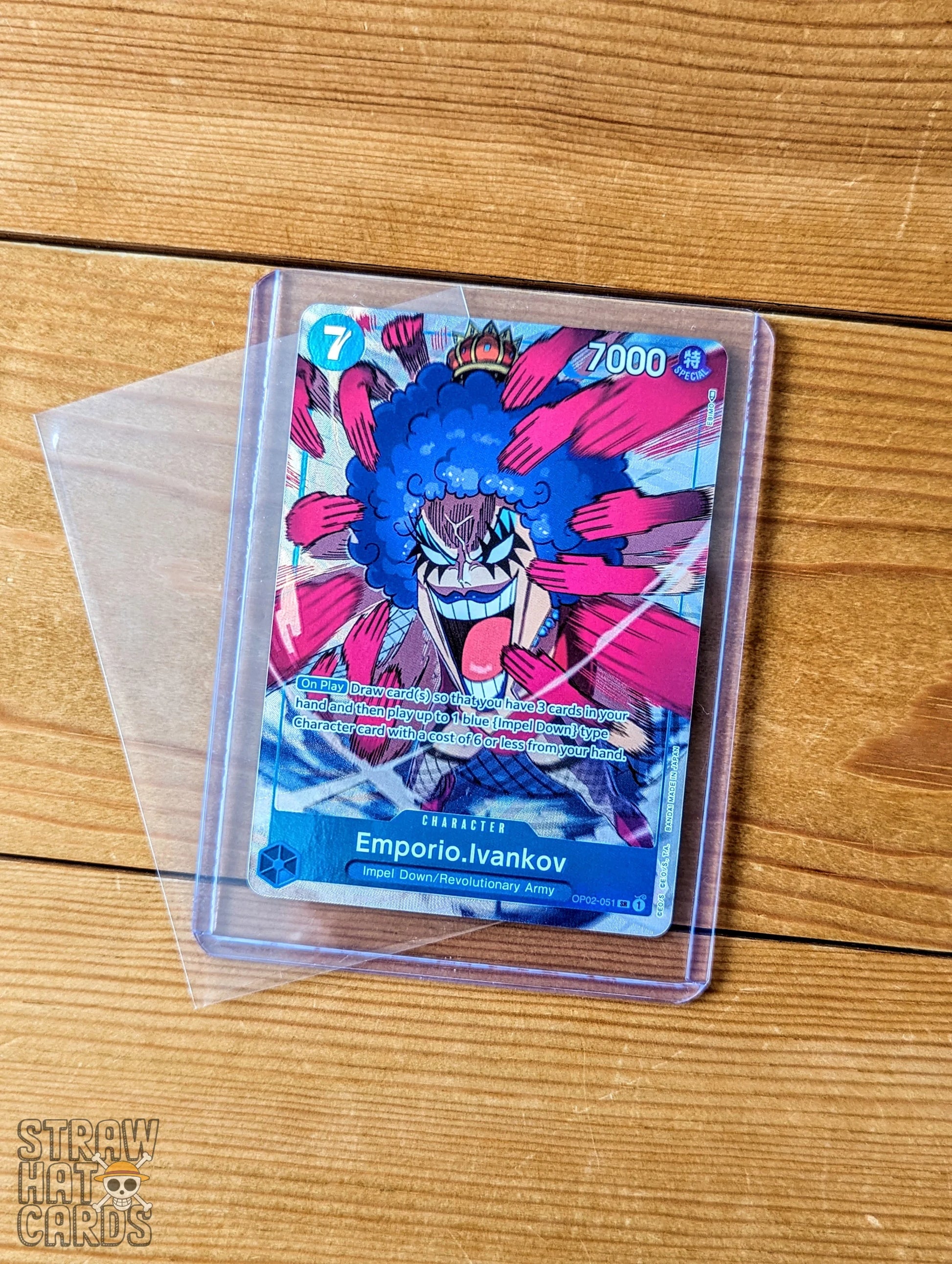 One Piece Op02 Paramount War Emporio.ivankov Op02-051 Sr Alt-Art/Parallel Card [Eng ] Trading Card